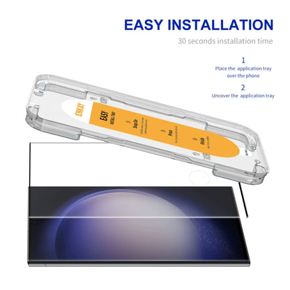 For Samsung Galaxy S23 Ultra 5G ENKAY Easy Install Hot Bending Side Glue Tempered Glass Film - Galaxy S23 Ultra 5G Tempered Glass by ENKAY | Online Shopping South Africa | PMC Jewellery