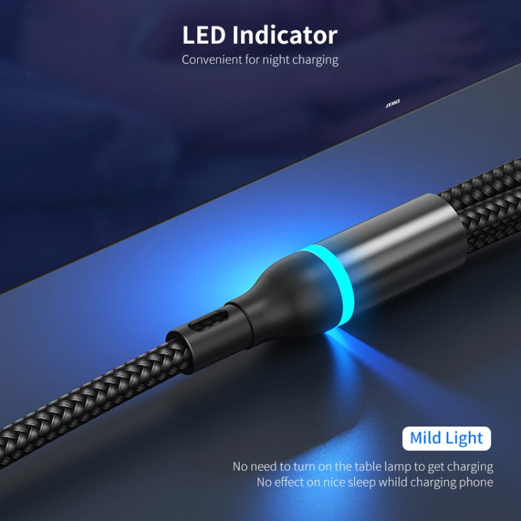 ENKAY 6-in-1 5A USB + Type-C to Type-C / 8 Pin / Micro USB Multifunction Fast Charging Cable, Cable Length:1.3m(Green) - Multifunction Cable by ENKAY | Online Shopping South Africa | PMC Jewellery | Buy Now Pay Later Mobicred