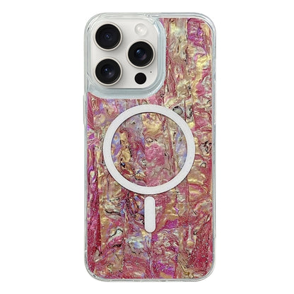 For iPhone 15 Pro Max Shell Texture Multicolor MagSafe TPU Phone Case(Roige) - iPhone 15 Pro Max Cases by PMC Jewellery | Online Shopping South Africa | PMC Jewellery