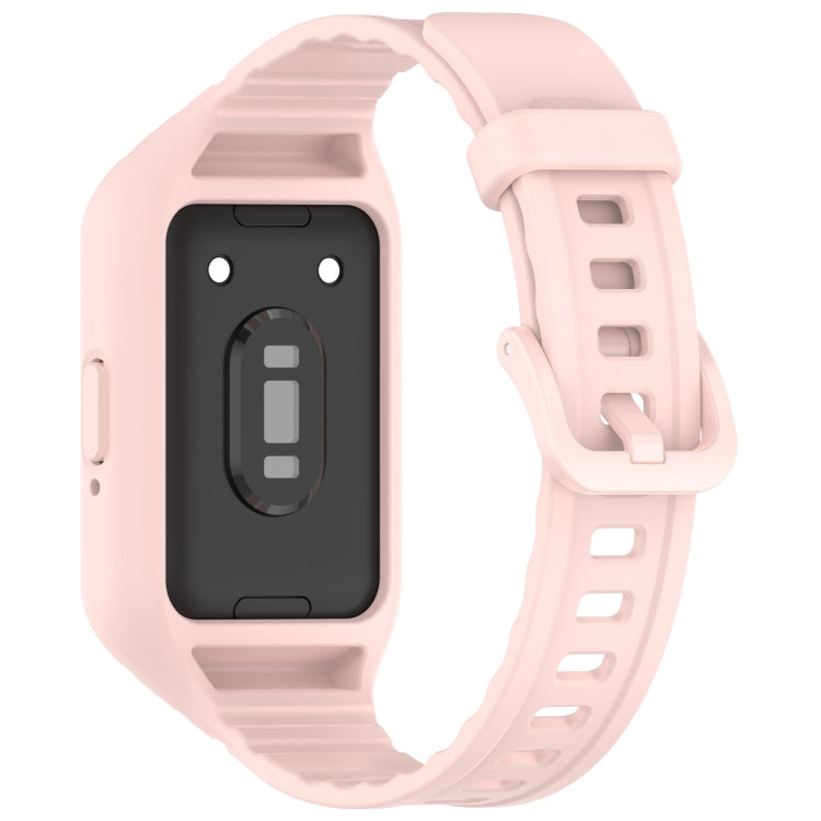 For Samsung Galaxy Fit 3 Integrated TPU Watch Band(Pink) - Watch Bands by PMC TechLife | Online Shopping South Africa | PMC TechLife