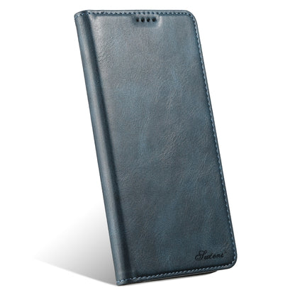 For Samsung Galaxy S24 Ultra 5G Suteni J02 Oil Wax Wallet Leather Phone Case(Blue) - Galaxy S24 Ultra 5G Cases by Suteni | Online Shopping South Africa | PMC Jewellery | Buy Now Pay Later Mobicred