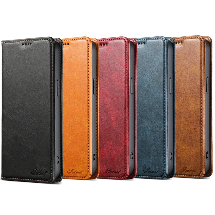 For Samsung Galaxy S24 5G Suteni J02 Oil Wax Wallet Leather Phone Case(Brown) - Galaxy S24 5G Cases by Suteni | Online Shopping South Africa | PMC Jewellery | Buy Now Pay Later Mobicred