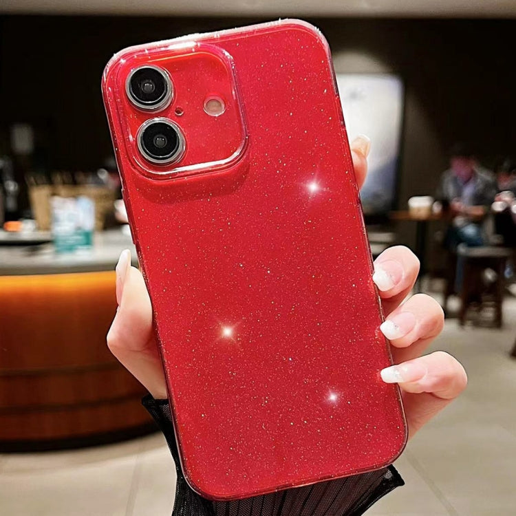For iPhone 16 Plus Jelly Glitter Solid Color TPU Phone Case(Red) - iPhone 16 Plus Cases by PMC TechLife | Online Shopping South Africa | PMC TechLife | Buy Now Pay Later Mobicred