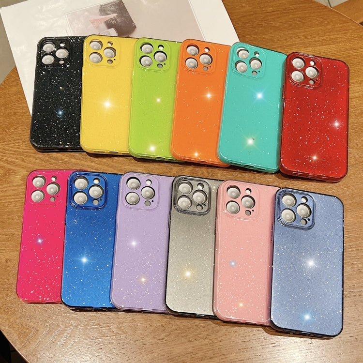 For iPhone 16 Pro Max Jelly Glitter Solid Color TPU Phone Case(Blue) - free shipping - PMC TechLife - Order now!