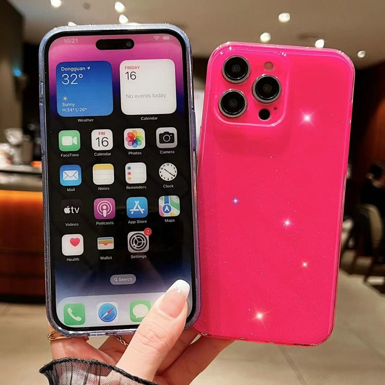 For iPhone 16 Plus Jelly Glitter Solid Color TPU Phone Case(Rose Red) - iPhone 16 Plus Cases by PMC TechLife | Online Shopping South Africa | PMC TechLife | Buy Now Pay Later Mobicred