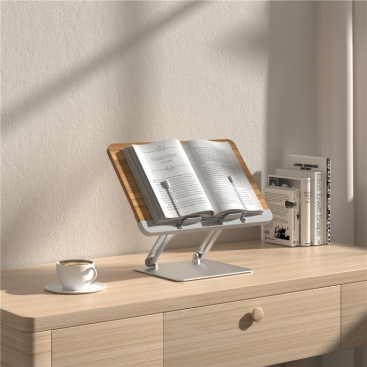 BG-2S Height Adjustable Laptop Holder  ABS + Aluminum Alloy Desktop Book Stand for Reading - Laptop Stand by PMC Jewellery | Online Shopping South Africa | PMC Jewellery | Buy Now Pay Later Mobicred