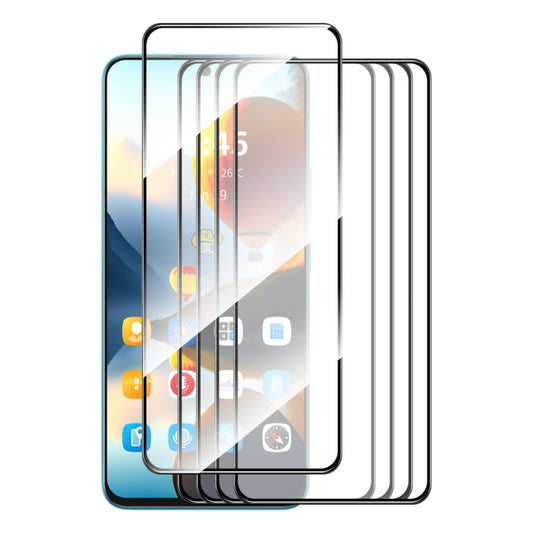 For Tecno Spark 20 Pro 5pcs ENKAY Full Glue High Aluminum-silicon Tempered Glass Film - Tecno Tempered Glass by ENKAY | Online Shopping South Africa | PMC Jewellery | Buy Now Pay Later Mobicred