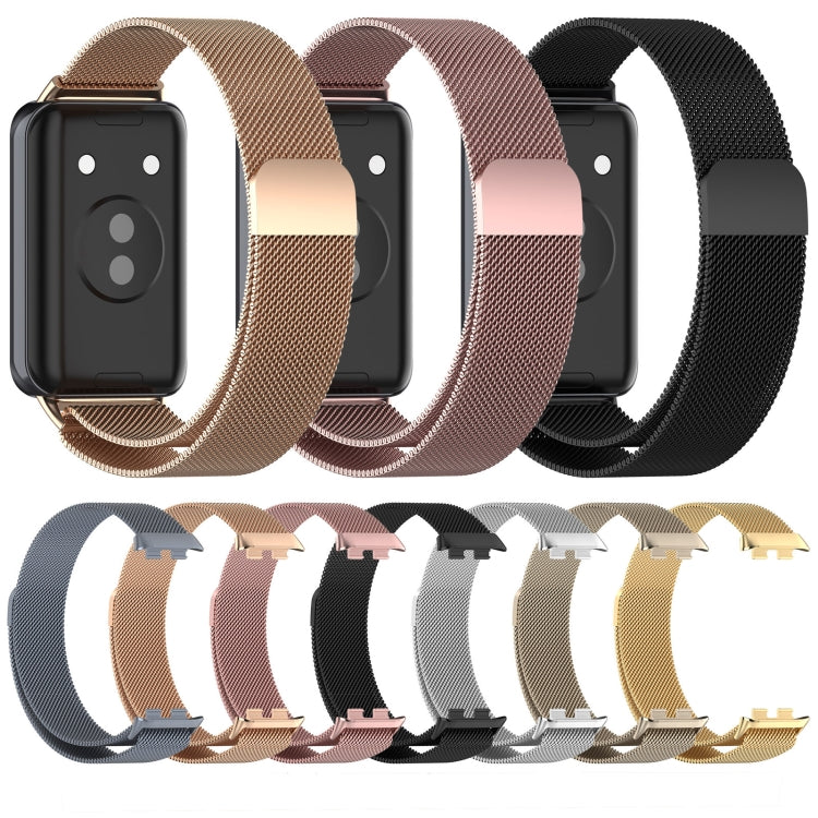 For Honor Band 9 Milan Magnetic Steel Mesh Watch Band(Starlight) - Watch Bands by PMC TechLife | Online Shopping South Africa | PMC TechLife