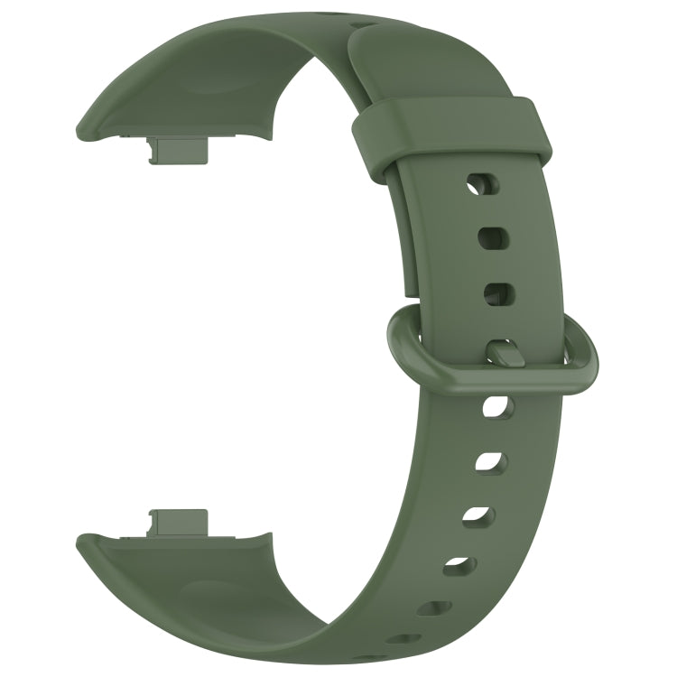 For Redmi Watch 4 Solid Color Colorful Buckle Silicone Watch Band(Dark Green) - Watch Bands by PMC TechLife | Online Shopping South Africa | PMC TechLife