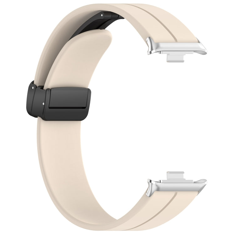 For Redmi Watch 4 Groove Folding Magnetic Buckle Silicone Watch Band(Starlight) - Watch Bands by PMC TechLife | Online Shopping South Africa | PMC TechLife