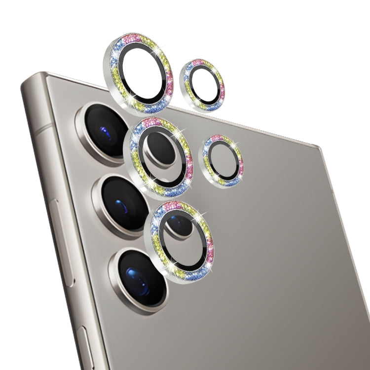 For Samsung Galaxy S24 Ultra 5G NORTHJO Camera Lens Bling Glitter Metal Ring Tempered Glass Film(Colorful) - Galaxy S24 Ultra 5G Tempered Glass by NORTHJO | Online Shopping South Africa | PMC Jewellery | Buy Now Pay Later Mobicred