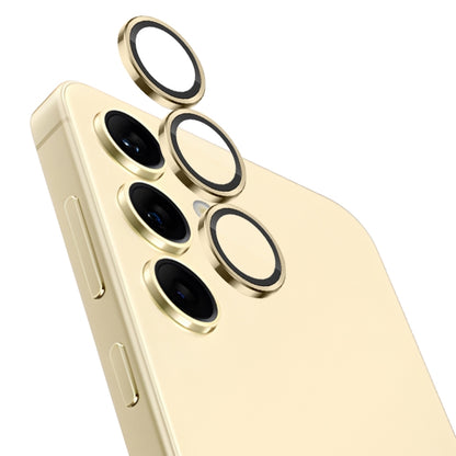 For Samsung Galaxy S24 5G NORTHJO Camera LensCD Vein Metal Ring Tempered Glass Film(Gold) - Galaxy S24 5G Tempered Glass by NORTHJO | Online Shopping South Africa | PMC Jewellery | Buy Now Pay Later Mobicred