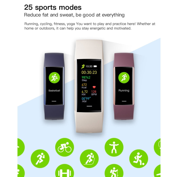 C80 IP67 Waterproof Smart Bracelet Sport Fitness Tracker(Pink) - Smart Wristbands by PMC TechLife | Online Shopping South Africa | PMC TechLife | Buy Now Pay Later Mobicred