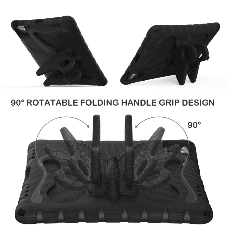 For iPad Air 11 2024 Butterfly Bracket EVA Shockproof Tablet Case(Black) - iPad Air 11 2024 Cases by PMC TechLife | Online Shopping South Africa | PMC TechLife | Buy Now Pay Later Mobicred