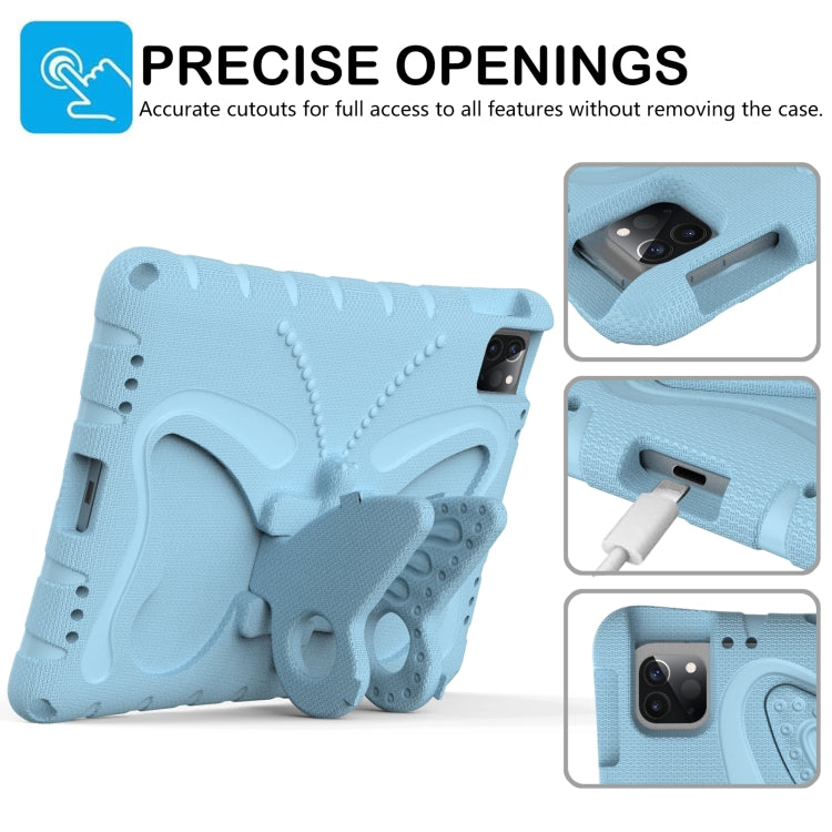 For iPad Air 11 2024 Butterfly Bracket EVA Shockproof Tablet Case(Light Blue) - iPad Air 11 2024 Cases by PMC Jewellery | Online Shopping South Africa | PMC Jewellery | Buy Now Pay Later Mobicred