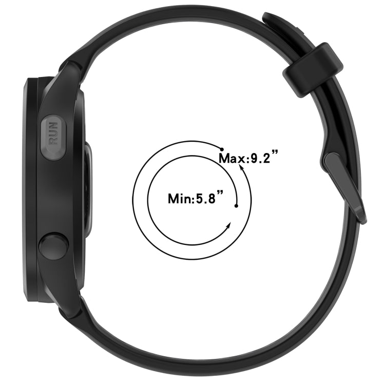 For Amazfit 3 22mm Two-Color Textured Silicone Watch Band(Green+Black) - Watch Bands by PMC TechLife | Online Shopping South Africa | PMC TechLife