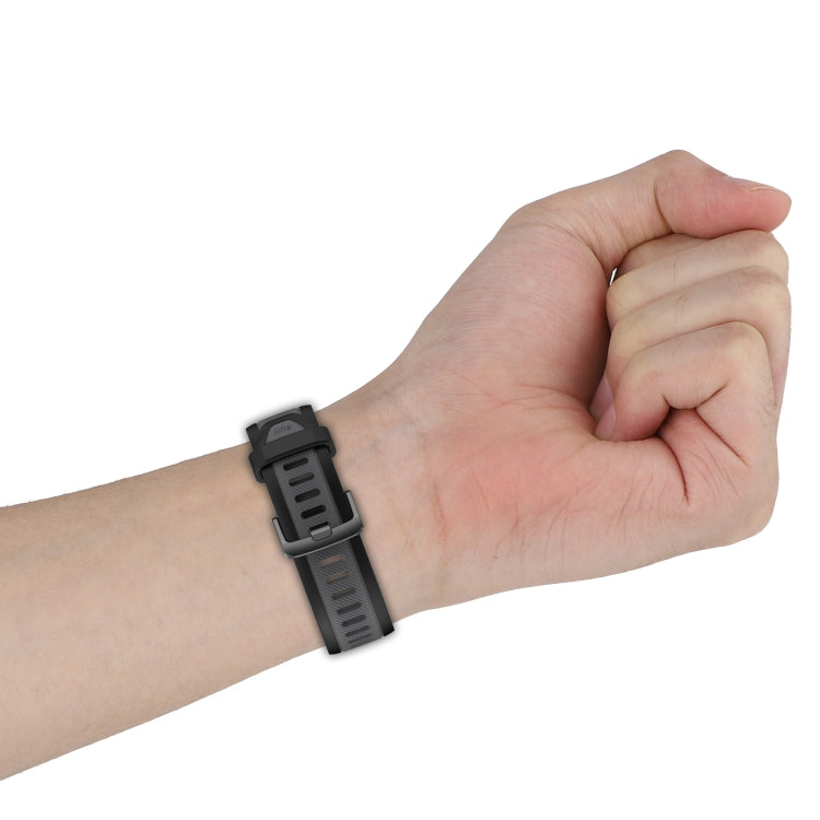 For Amazfit GTS 3 20mm Two-Color Textured Silicone Watch Band(Red+Black) - Watch Bands by PMC TechLife | Online Shopping South Africa | PMC TechLife
