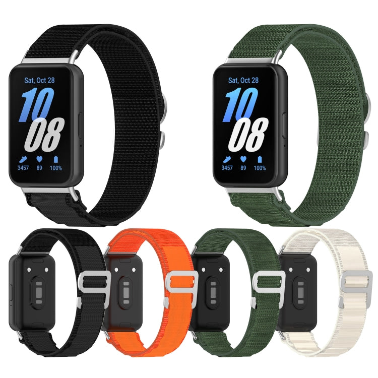 For Samsung Galaxy Fit 3 Nylon Canvas Watch Band(Black) - Watch Bands by PMC TechLife | Online Shopping South Africa | PMC TechLife