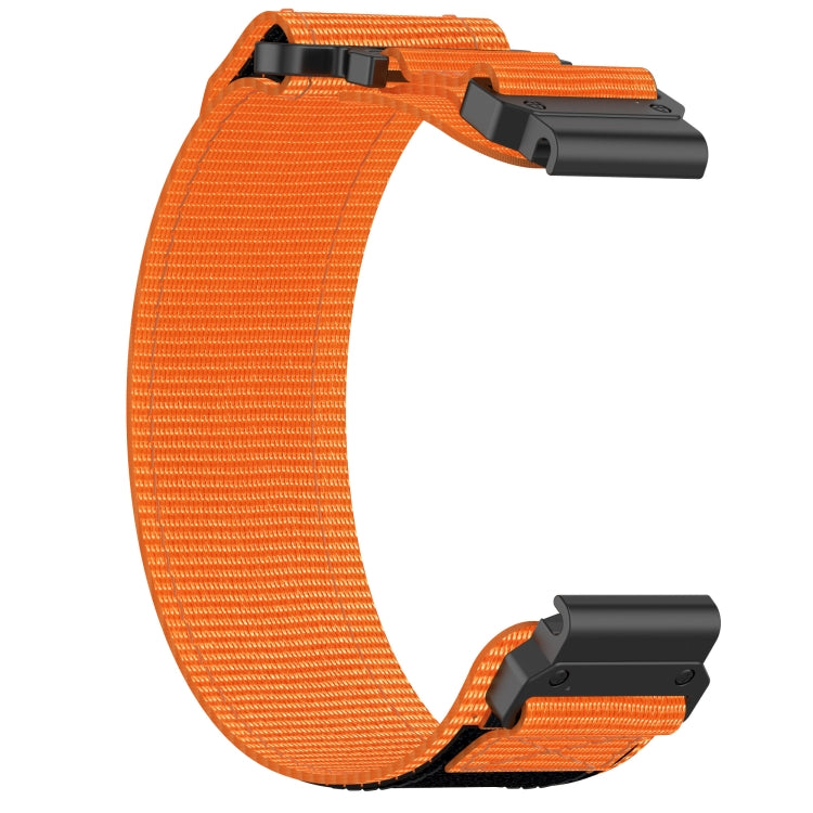 For Garmin Epix Pro 47mm 22mm Nylon Hook And Loop Fastener Watch Band(Orange) - Watch Bands by PMC Jewellery | Online Shopping South Africa | PMC Jewellery