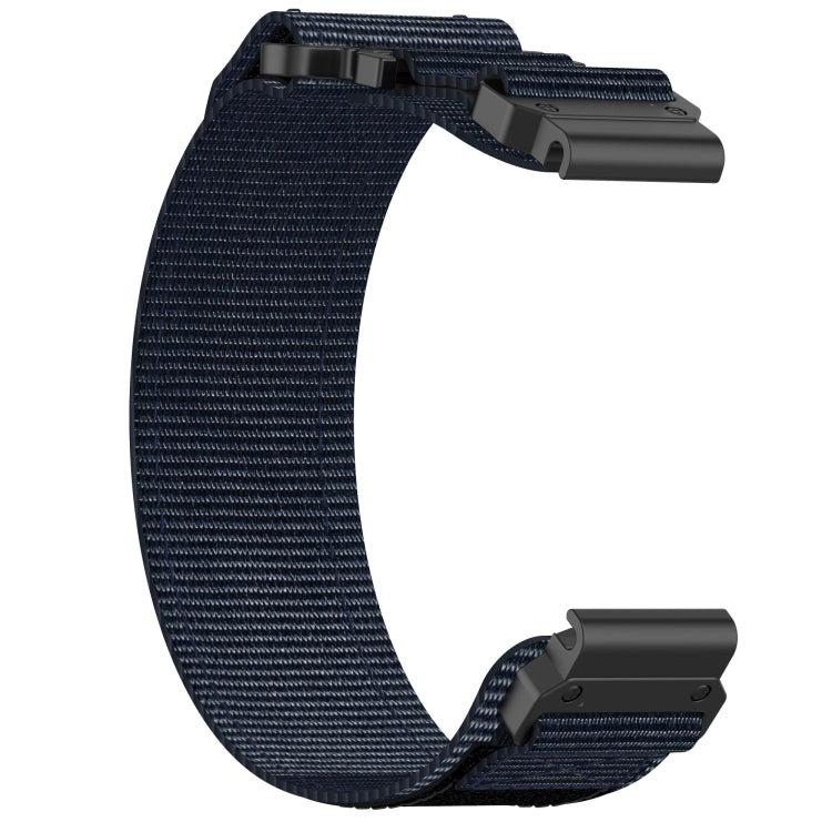 For Garmin Epix Pro 47mm 22mm Nylon Hook And Loop Fastener Watch Band(Blue) - Watch Bands by PMC Jewellery | Online Shopping South Africa | PMC Jewellery