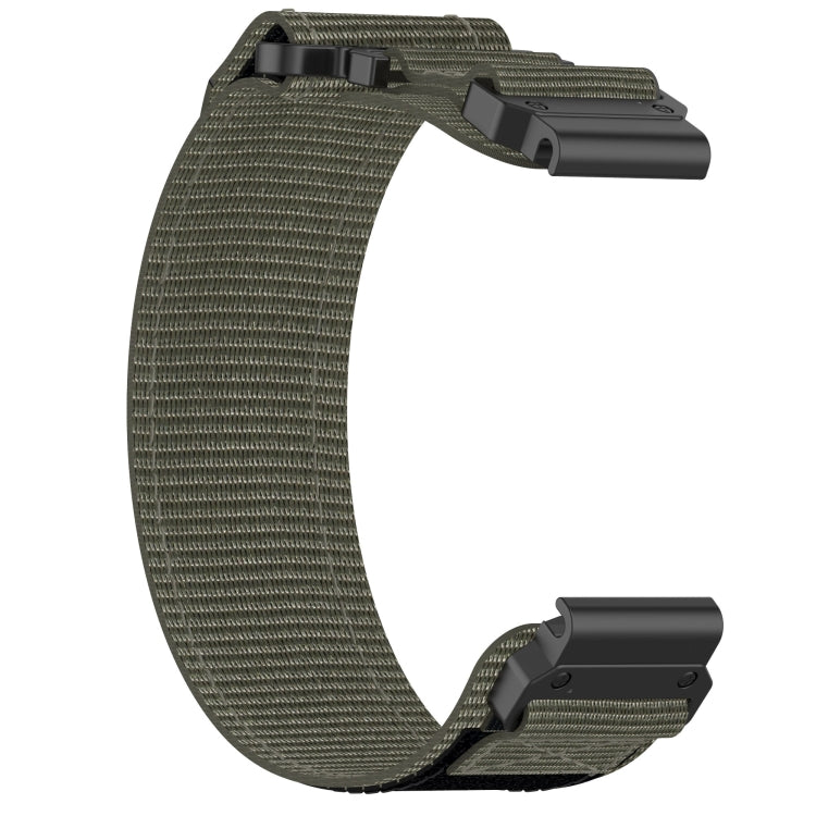 For Garmin Fenix 5 22mm Nylon Hook And Loop Fastener Watch Band(Grey) - Watch Bands by PMC Jewellery | Online Shopping South Africa | PMC Jewellery