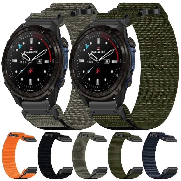 For Garmin Fenix 5S 20mm Nylon Hook And Loop Fastener Watch Band(Grey) - Watch Bands by PMC TechLife | Online Shopping South Africa | PMC TechLife