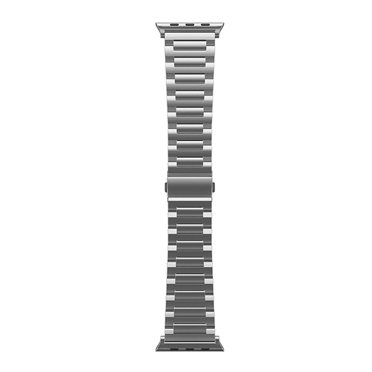 For Apple Watch SE 2023 44mm I-Shaped Titanium Watch Band(Grey) - Watch Bands by PMC TechLife | Online Shopping South Africa | PMC TechLife