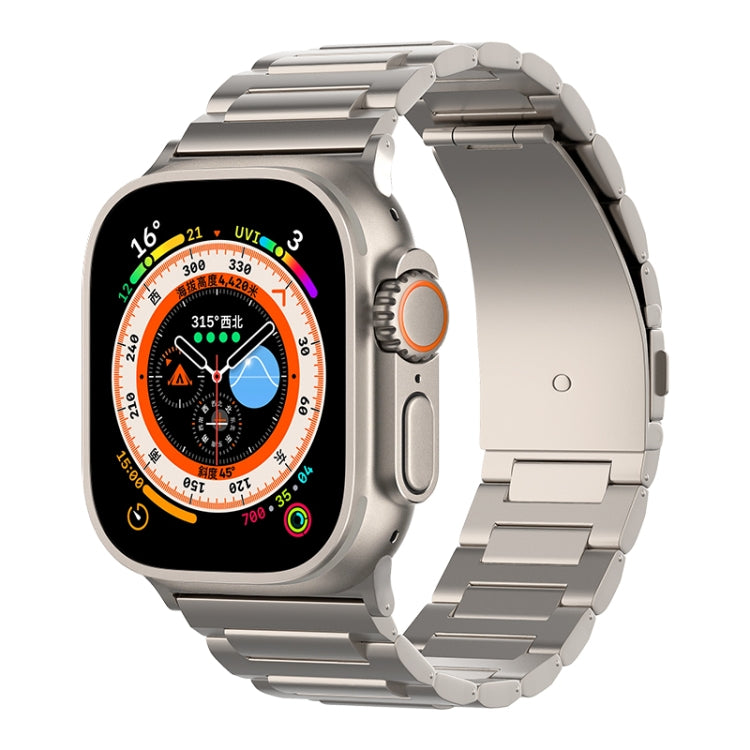 For Apple Watch SE 2023 44mm I-Shaped Titanium Watch Band(Titanium) - Watch Bands by PMC TechLife | Online Shopping South Africa | PMC TechLife
