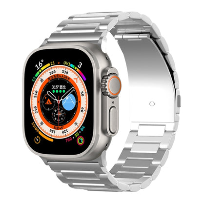 For Apple Watch Series 7 45mm I-Shaped Titanium Watch Band(Sliver) - Watch Bands by PMC Jewellery | Online Shopping South Africa | PMC Jewellery