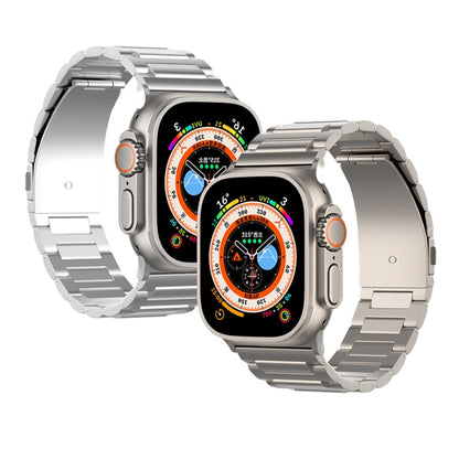 For Apple Watch Series 8 45mm I-Shaped Titanium Watch Band(Titanium) - Watch Bands by PMC Jewellery | Online Shopping South Africa | PMC Jewellery