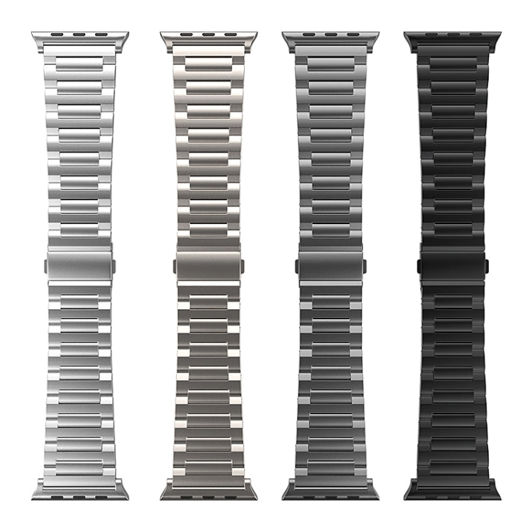 For Apple Watch Series 9 45mm I-Shaped Titanium Watch Band(Grey) - Watch Bands by PMC TechLife | Online Shopping South Africa | PMC TechLife