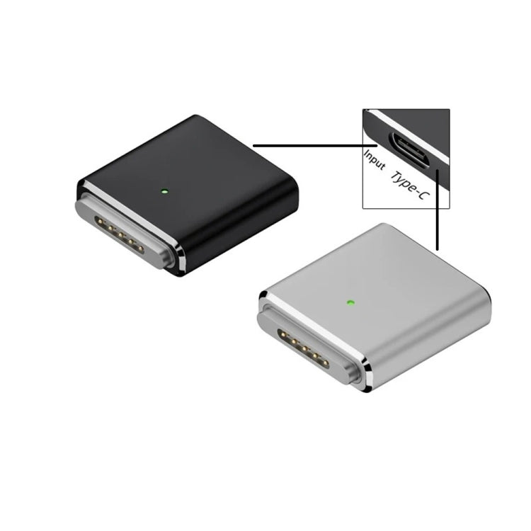 PD100W MagSafe 3 to Type-C Female Magnetic Charging Adapter for MacBook(Black) - Cable & Adapter by PMC Jewellery | Online Shopping South Africa | PMC Jewellery | Buy Now Pay Later Mobicred