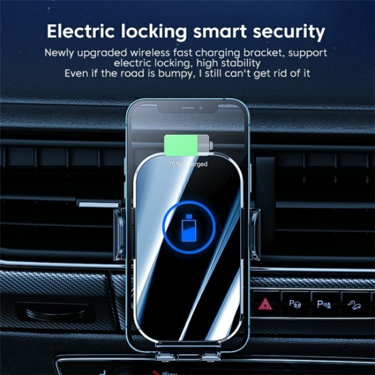 X10 15W Wireless Fast Charging Car Phone Navigation Holder(������) - Wireless Charger Holders by PMC TechLife | Online Shopping South Africa | PMC TechLife | Buy Now Pay Later Mobicred