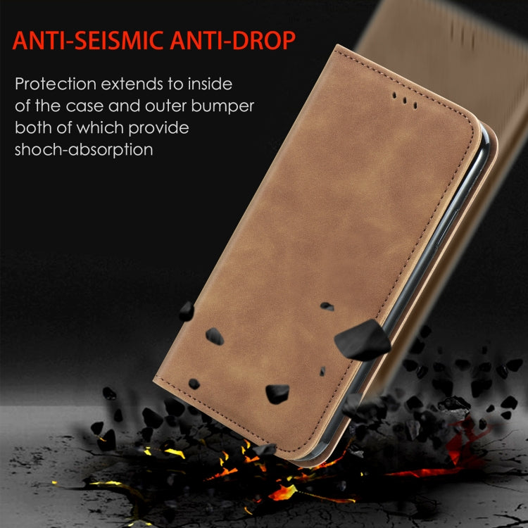 For Google Pixel 9 Retro Skin Feel Magnetic Flip Leather Phone Case(Brown) - Google Cases by PMC TechLife | Online Shopping South Africa | PMC TechLife | Buy Now Pay Later Mobicred