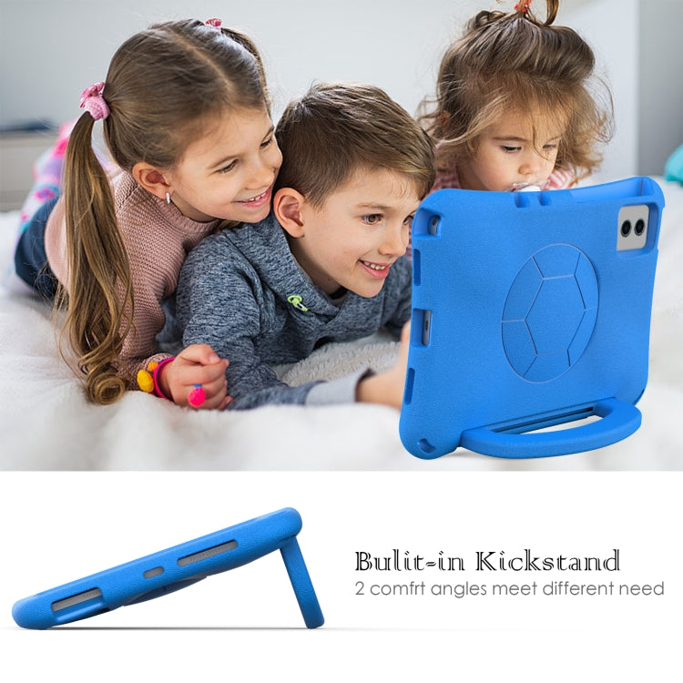 For Lenovo Tab M11 / Xiaoxin Pad 11 2024 Handle Football Shaped EVA Shockproof Tablet Case(Blue) - Lenovo by PMC Jewellery | Online Shopping South Africa | PMC Jewellery | Buy Now Pay Later Mobicred