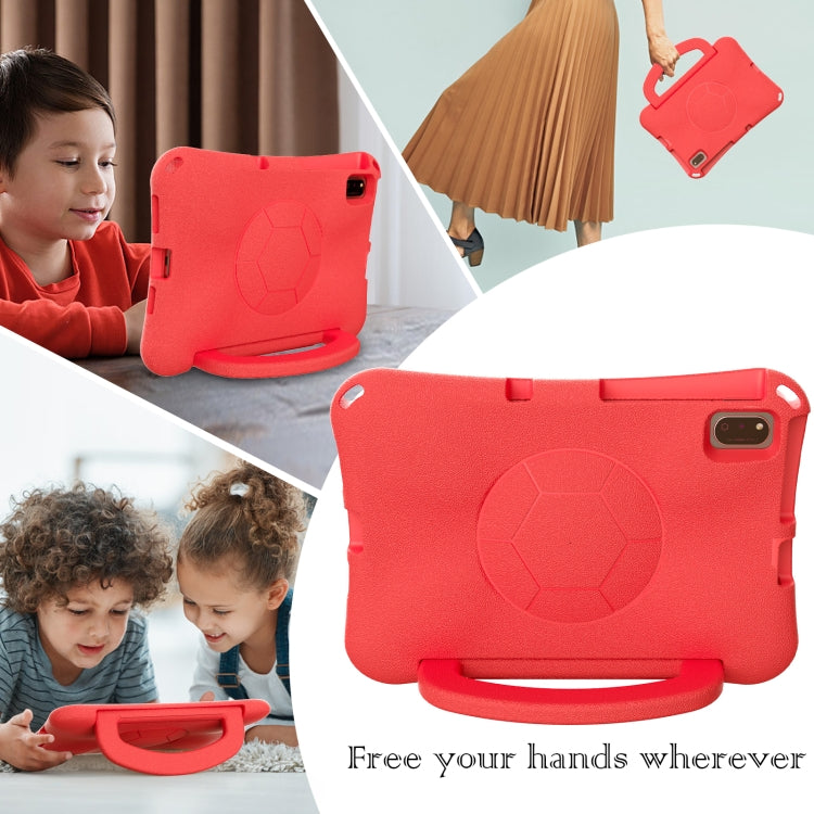 For Lenovo Tab K10 TB-X6C6F 10.3 Handle Football Shaped EVA Shockproof Tablet Case(Red) - Lenovo by PMC TechLife | Online Shopping South Africa | PMC TechLife | Buy Now Pay Later Mobicred
