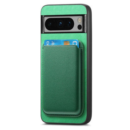 For Google Pixel 9 Retro Magsafe Card Bag PU Back Cover Phone Case(Green) - Google Cases by PMC Jewellery | Online Shopping South Africa | PMC Jewellery | Buy Now Pay Later Mobicred