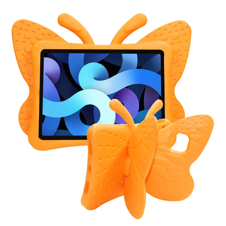 For iPad Air 11 2024 Butterfly Bracket Kids EVA Shockproof Tablet Case(Orange) - iPad Air 11 2024 Cases by PMC Jewellery | Online Shopping South Africa | PMC Jewellery | Buy Now Pay Later Mobicred