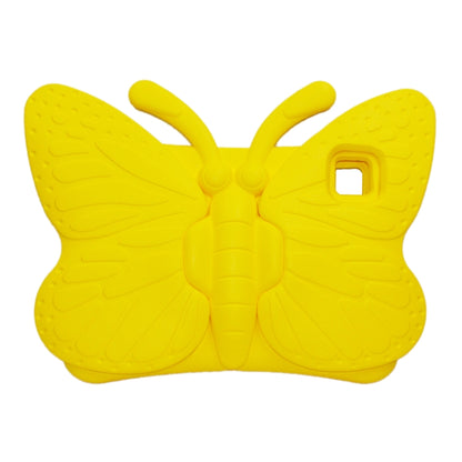 For iPad Air 11 2024 Butterfly Bracket Kids EVA Shockproof Tablet Case(Yellow) - iPad Air 11 2024 Cases by PMC Jewellery | Online Shopping South Africa | PMC Jewellery | Buy Now Pay Later Mobicred