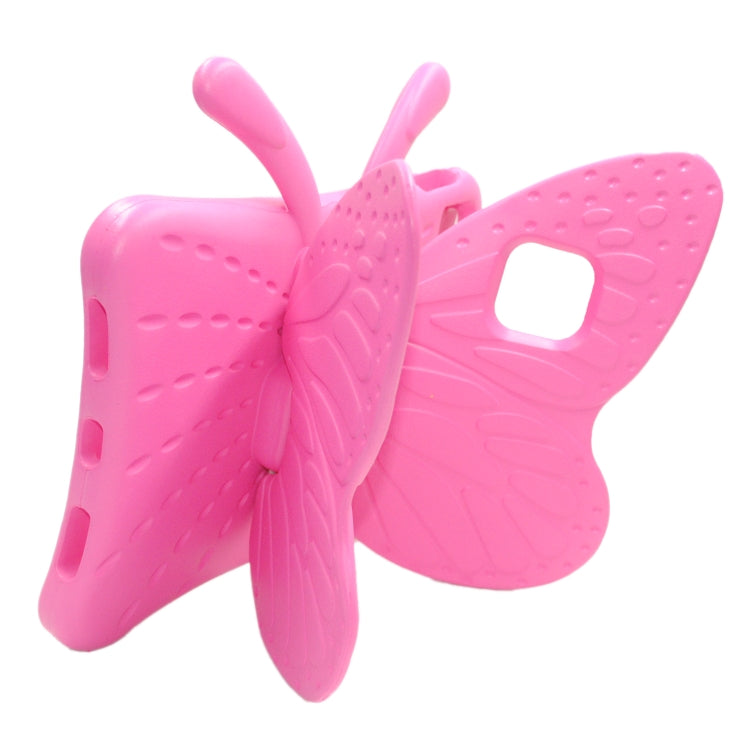 For iPad Pro 11 2024 Butterfly Bracket Kids EVA Shockproof Tablet Case(RoseRed) - iPad Pro 11 2024 Cases by PMC TechLife | Online Shopping South Africa | PMC TechLife | Buy Now Pay Later Mobicred