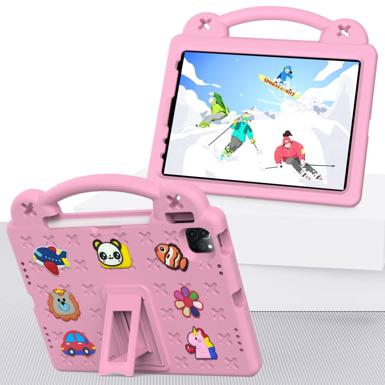 For iPad Air 11 2024 Handle Kickstand Children EVA Shockproof Tablet Case(Pink) - iPad Air 11 2024 Cases by PMC Jewellery | Online Shopping South Africa | PMC Jewellery | Buy Now Pay Later Mobicred