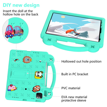 For iPad Air 11 2025 / 2024 Handle Kickstand Children EVA Shockproof Tablet Case(Mint Green) - iPad Air 11 2025 / 2024 Cases by PMC Jewellery | Online Shopping South Africa | PMC Jewellery | Buy Now Pay Later Mobicred