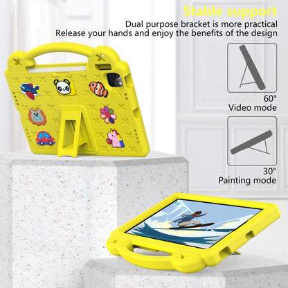 For iPad Air 11 2025 / 2024 Handle Kickstand Children EVA Shockproof Tablet Case(Yellow) - iPad Air 11 2025 / 2024 Cases by PMC Jewellery | Online Shopping South Africa | PMC Jewellery | Buy Now Pay Later Mobicred