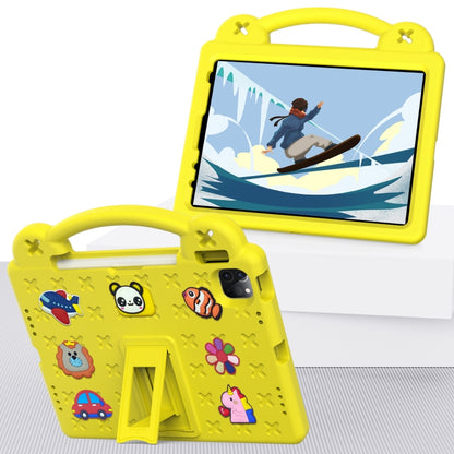 For iPad Air 11 2025 / 2024 Handle Kickstand Children EVA Shockproof Tablet Case(Yellow) - iPad Air 11 2025 / 2024 Cases by PMC Jewellery | Online Shopping South Africa | PMC Jewellery | Buy Now Pay Later Mobicred