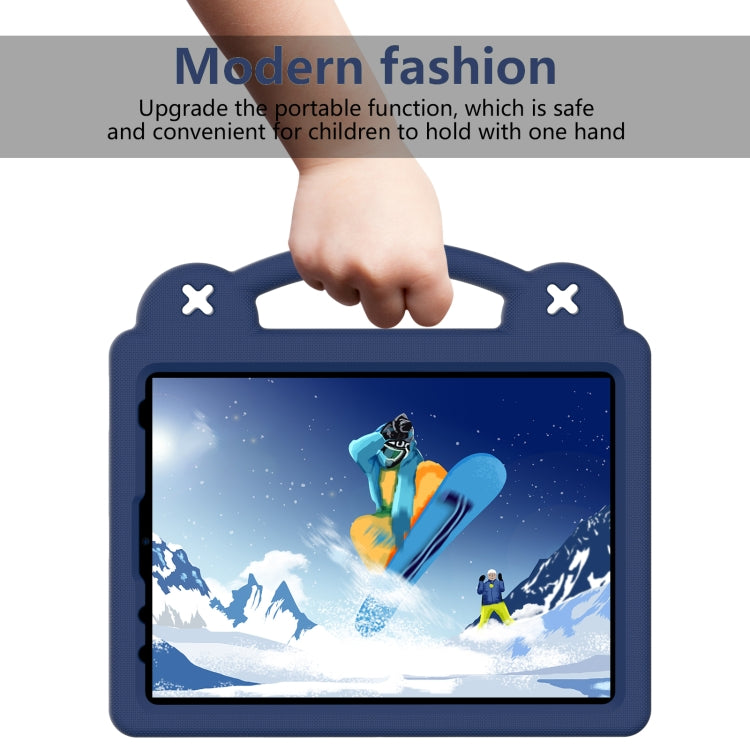 For iPad Air 11 2024 Handle Kickstand Children EVA Shockproof Tablet Case(Navy Blue) - iPad Air 11 2024 Cases by PMC TechLife | Online Shopping South Africa | PMC TechLife | Buy Now Pay Later Mobicred
