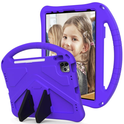 For iPad Air 11 2024 EVA Shockproof Tablet Case with Holder(Purple) - iPad Air 11 2024 Cases by PMC Jewellery | Online Shopping South Africa | PMC Jewellery | Buy Now Pay Later Mobicred