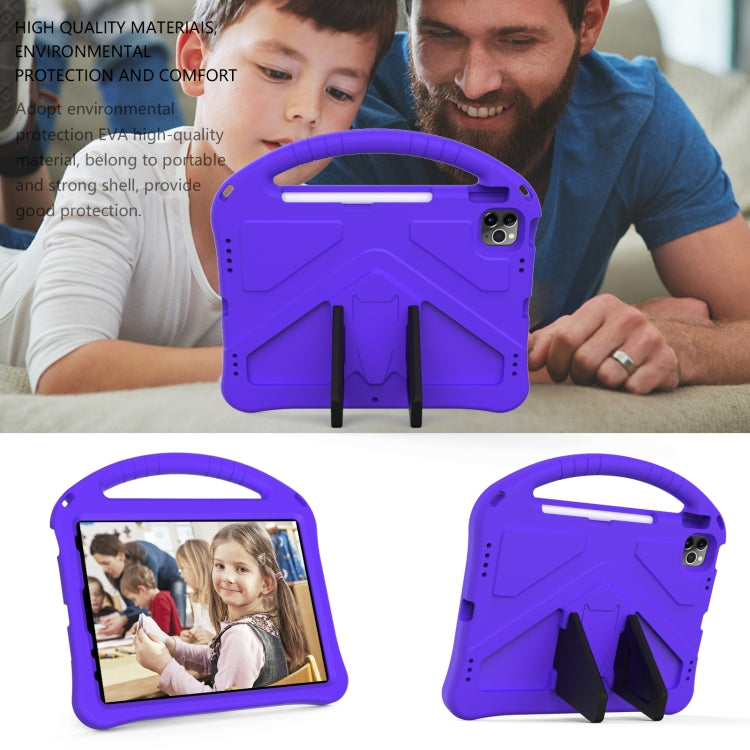 For iPad Air 11 2024 EVA Shockproof Tablet Case with Holder(Purple) - iPad Air 11 2024 Cases by PMC Jewellery | Online Shopping South Africa | PMC Jewellery | Buy Now Pay Later Mobicred