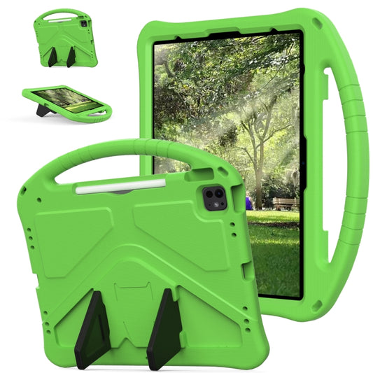 For iPad Pro 13 2024 EVA Shockproof Tablet Case with Holder(Green) - iPad Pro 13 2024 Cases by PMC Jewellery | Online Shopping South Africa | PMC Jewellery | Buy Now Pay Later Mobicred