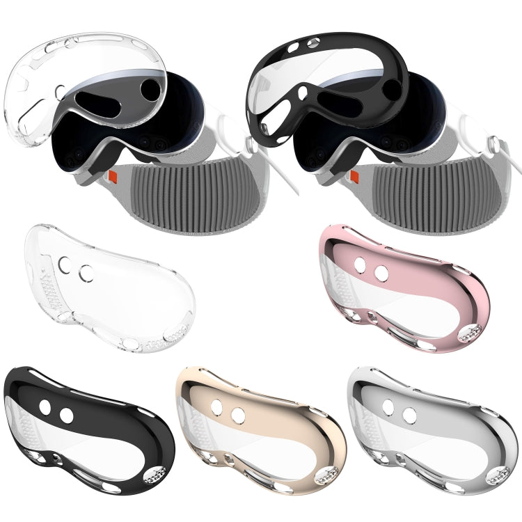 For Apple Vision Pro Electroplated TPU Protective Case VR Glasses Accessories(Black) - VR Accessories by PMC TechLife | Online Shopping South Africa | PMC TechLife | Buy Now Pay Later Mobicred