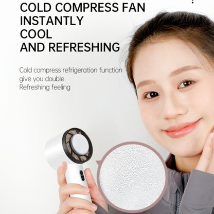 WX-625 Cold Compress Function Portable Mini Summer Fan Handheld Cooling Fan(White) - Electric Fans by PMC Jewellery | Online Shopping South Africa | PMC Jewellery | Buy Now Pay Later Mobicred